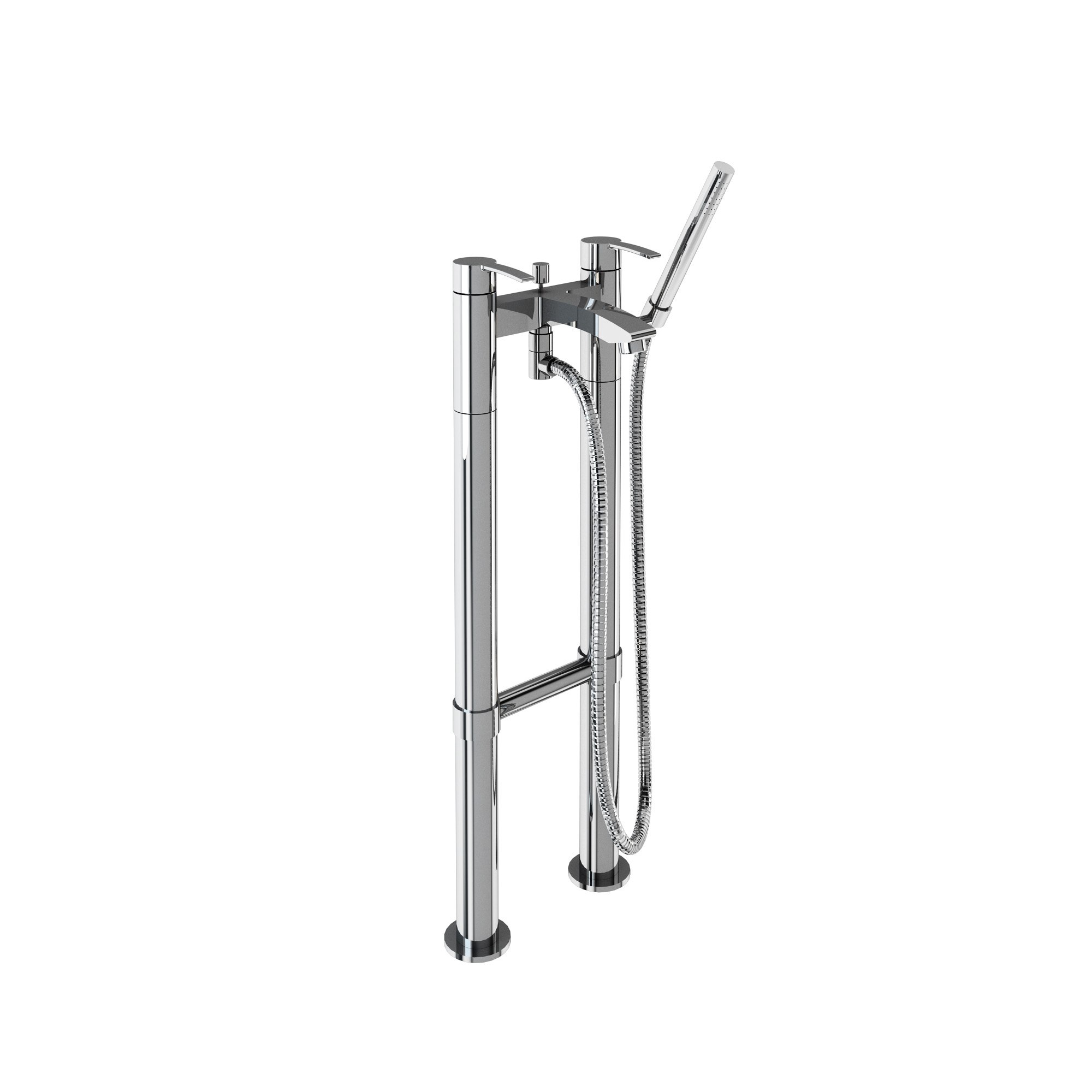 Sapphire bath shower mixer filler on stand pipes floor-standing
